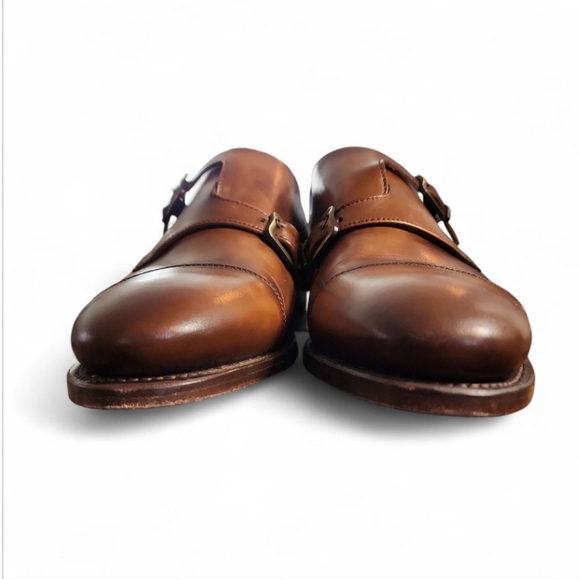 TAFT Prince Monk Double Strap Men Oxford Loafers Brown 42/US 9 Timeless Classic - Picture 5 of 12